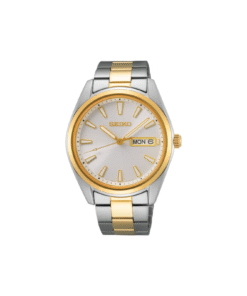 Seiko SUR446P1 herre klassisk klokke med dag og dato.