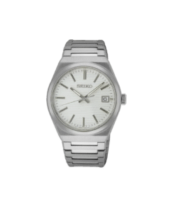 Seiko SUR553P1 herre klassisk klokke med lys tallskive.