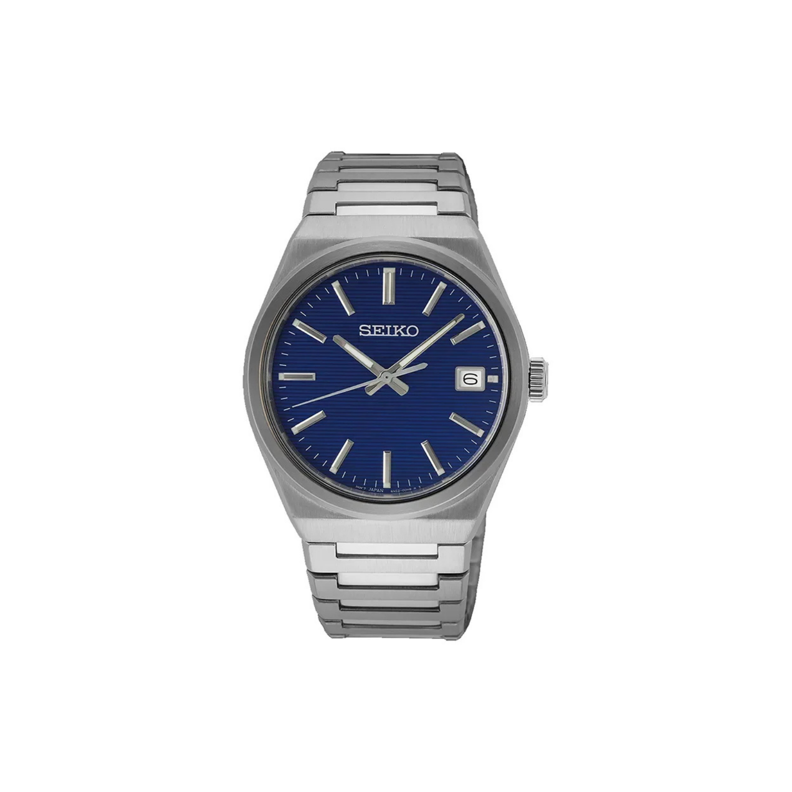 Seiko SUR555P1 klassisk herre ur med blå tallskive.