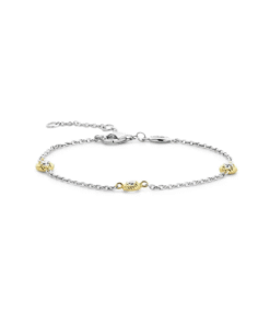 Elegant armbånd i forgylt sølv