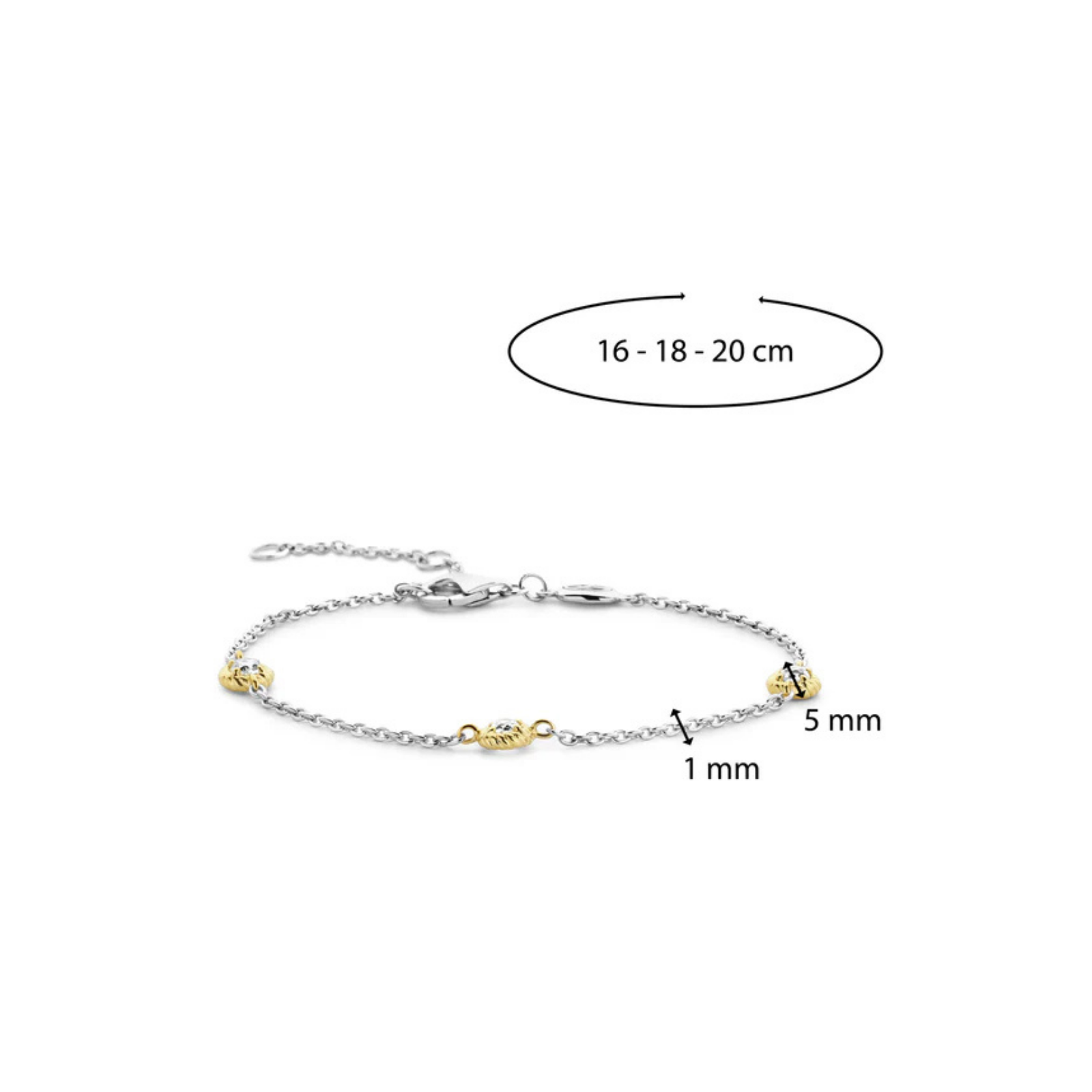 Elegant armbånd i forgylt sølv - Bilde 3