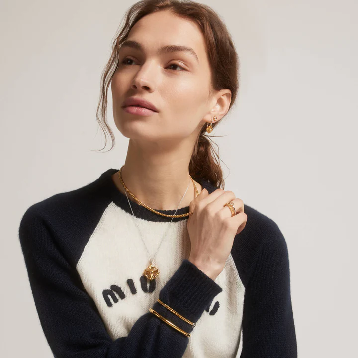 Tidløst armbånd i forgylt sølv - Bilde 2