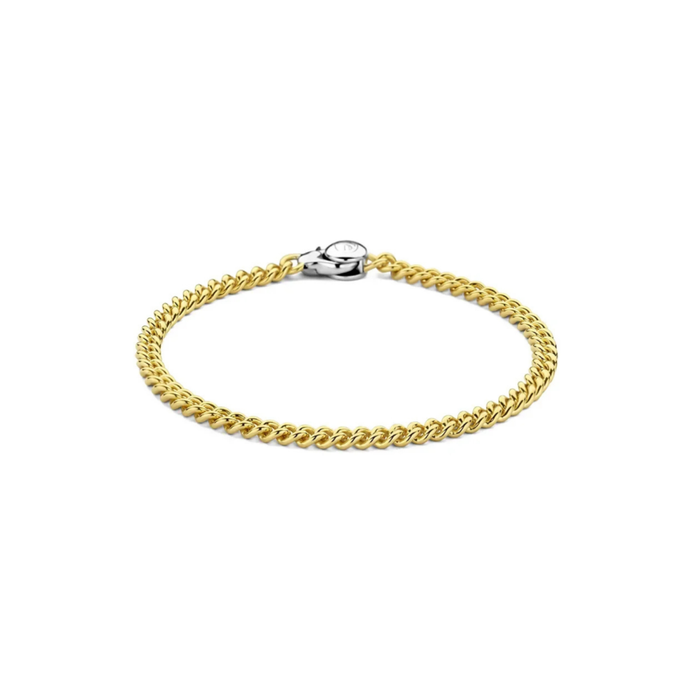 Tidløst armbånd i forgylt sølv