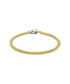 Tidløst armbånd i forgylt sølv