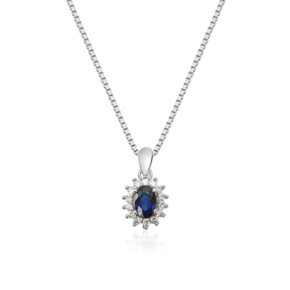 Rosettanheng 0,14ct WSI Safir Hv 585