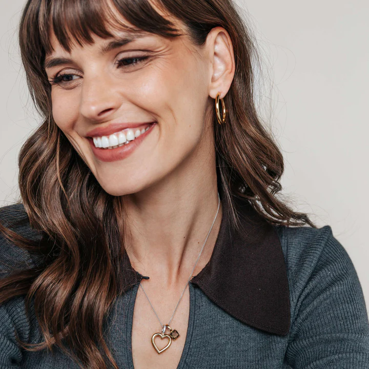 Hjertesmykke i forgylt sølv - Bilde 3