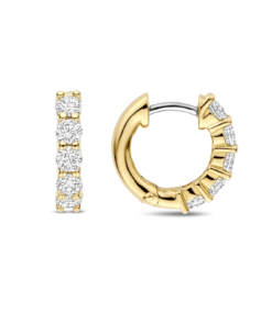 Øreringer i forgylt sølv