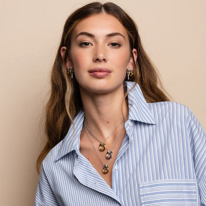 Ørepynt i forgylt sølv - Bilde 2