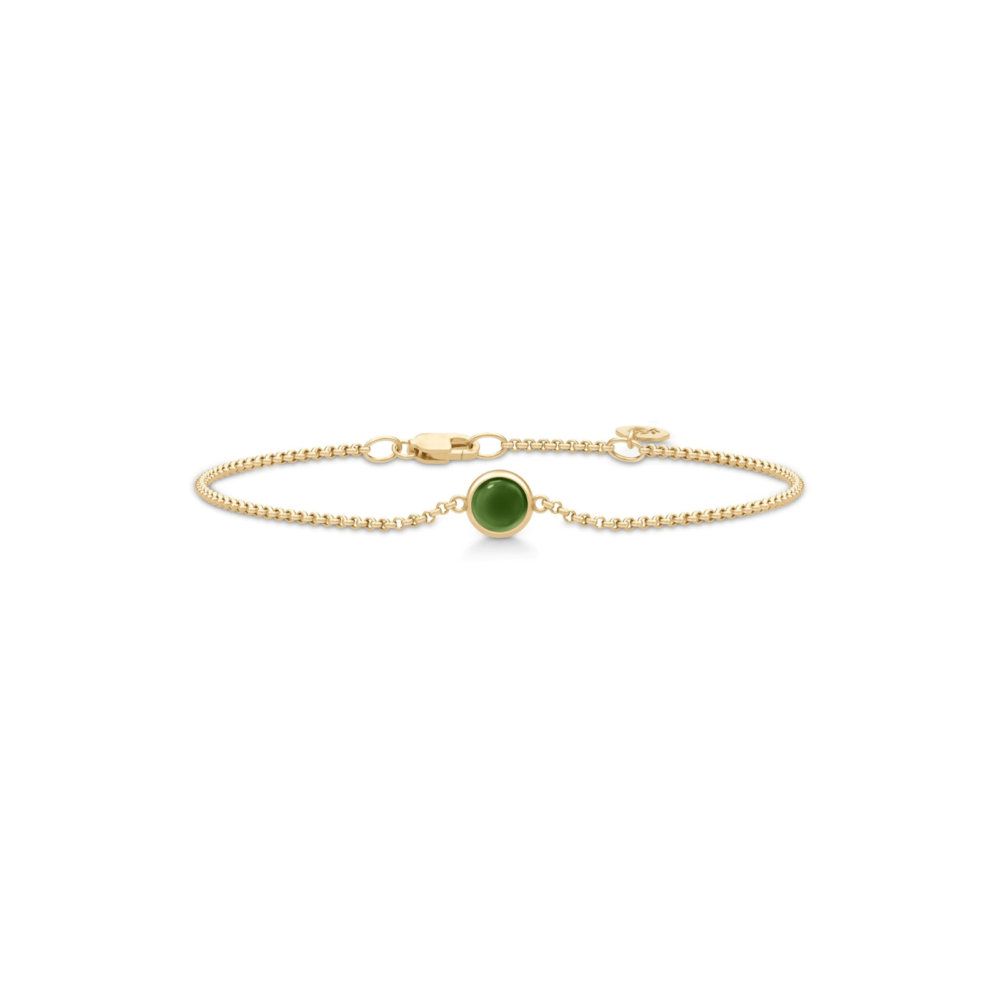 Primini Armbånd Moss Green Crystal