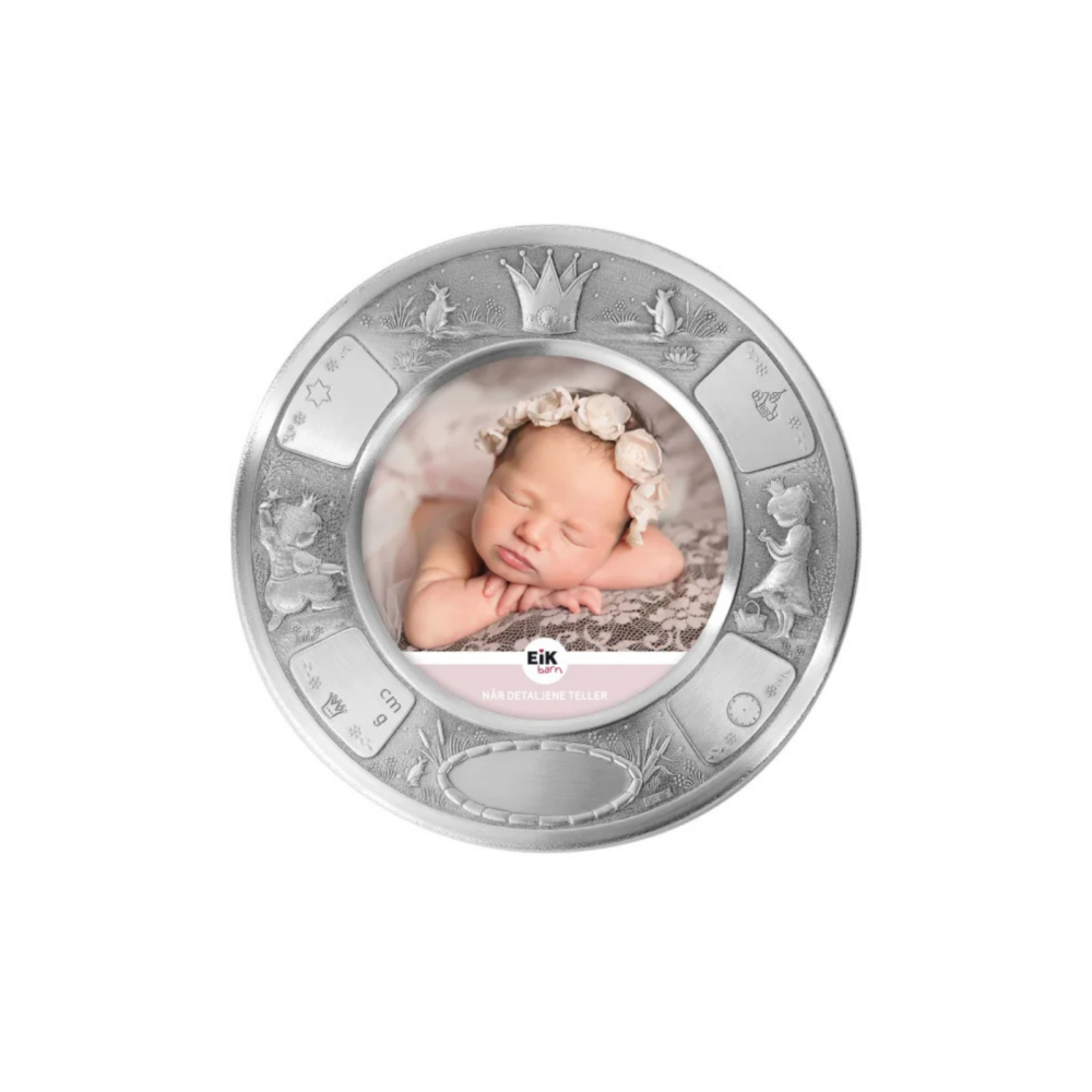 Prinsesse Dåpsramme I Tinn