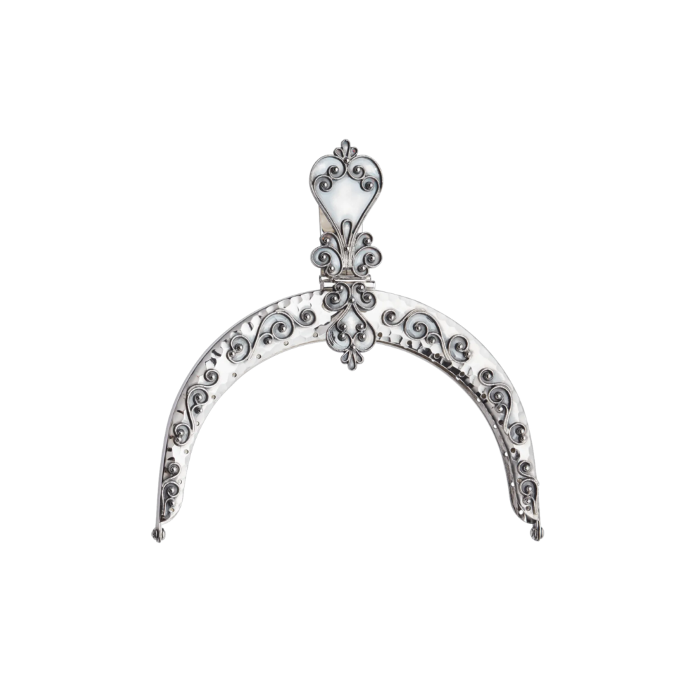 Veskelås filigran sølv, Oksidert