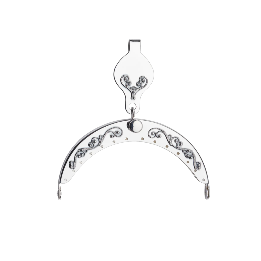 Veskelås Rogaland filigran forsølva, Oksidert