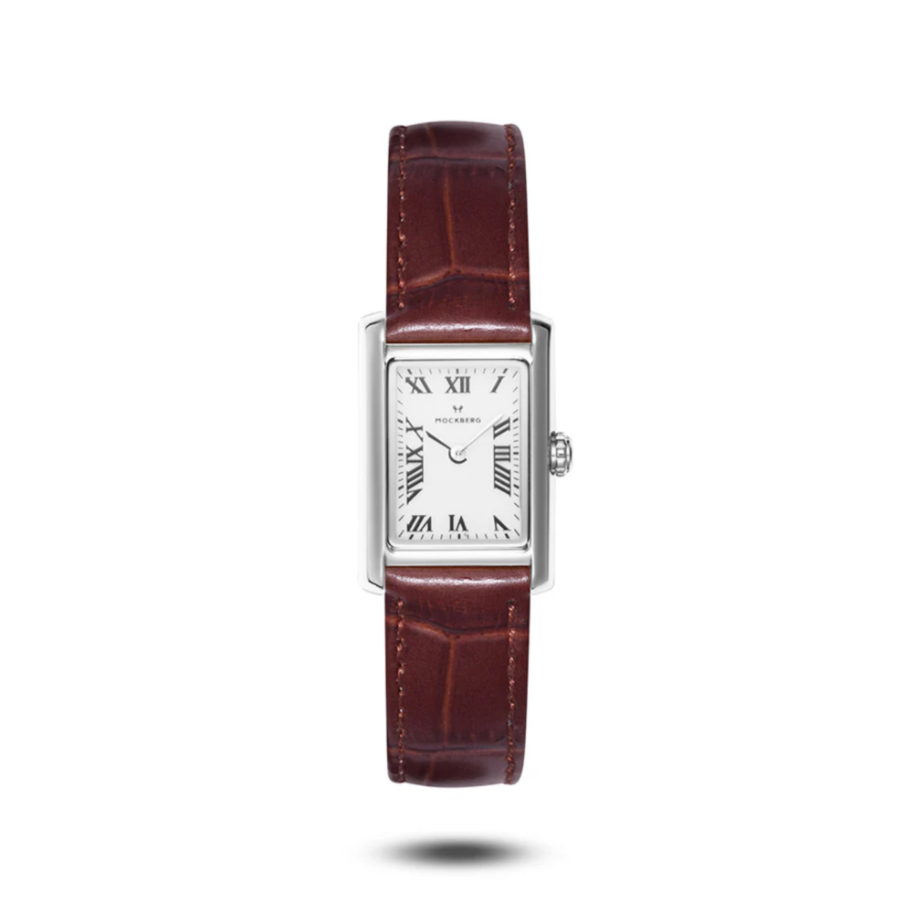 Timeless Brun Sølvfarget Stål, Hvit 19 x 28 mm