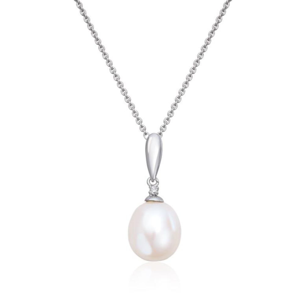 Anheng Perle 0,015ct WSI hvit gull