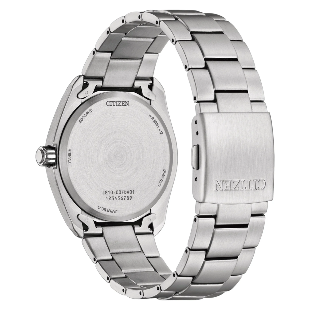 Eco-Drive Super Titanium herreklokke med grønn skive (40 mm) - Bilde 2
