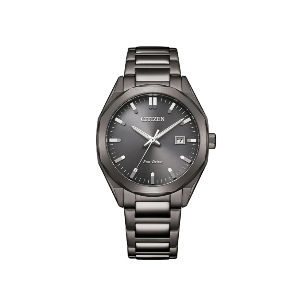 Platform Eco-Drive klokke i stål (38 mm)