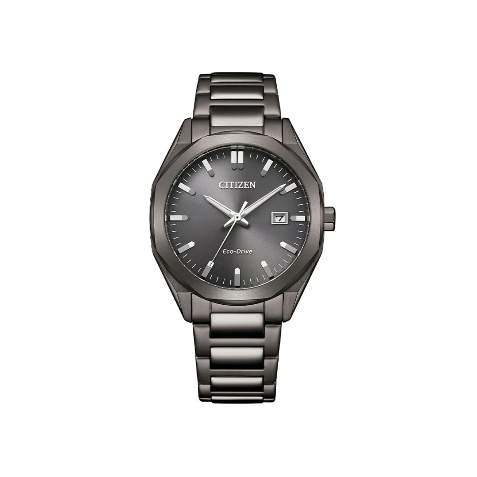 Platform Eco-Drive klokke i stål (38 mm)