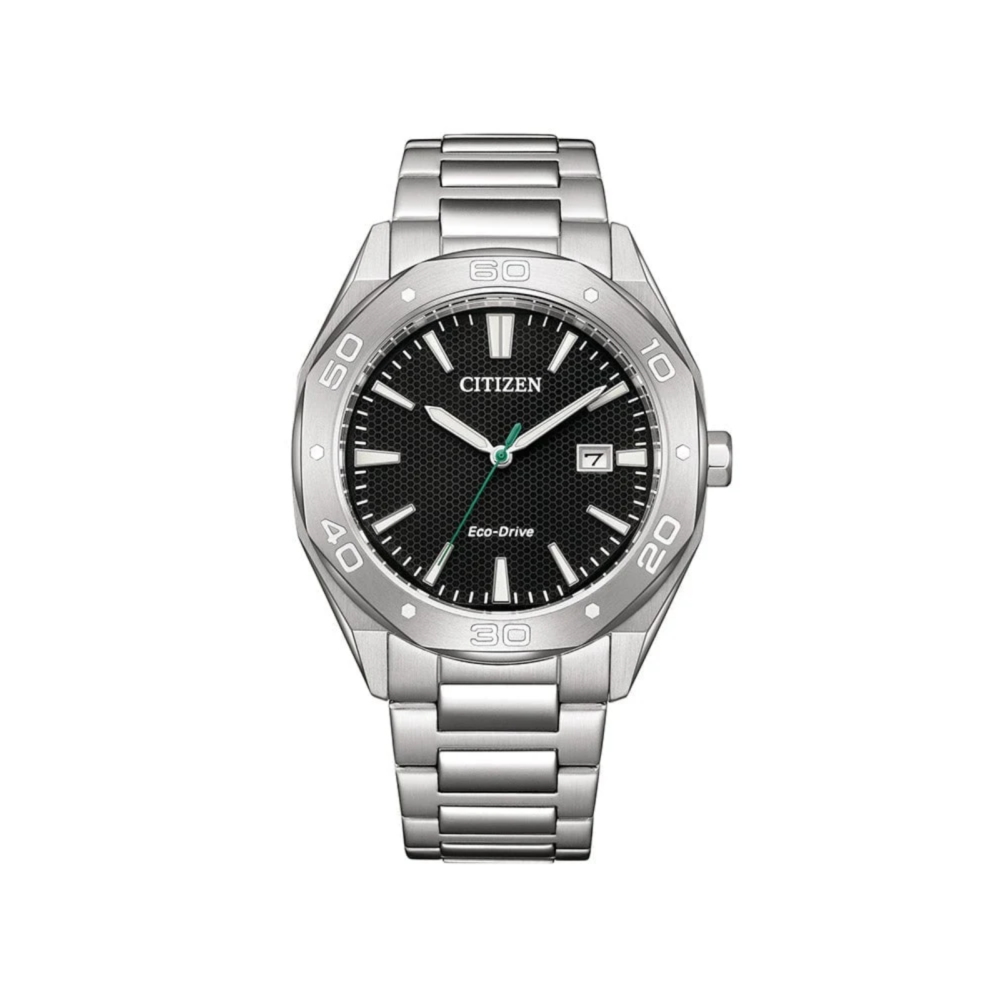 Eco-Drive herreklokke i stål (41mm)