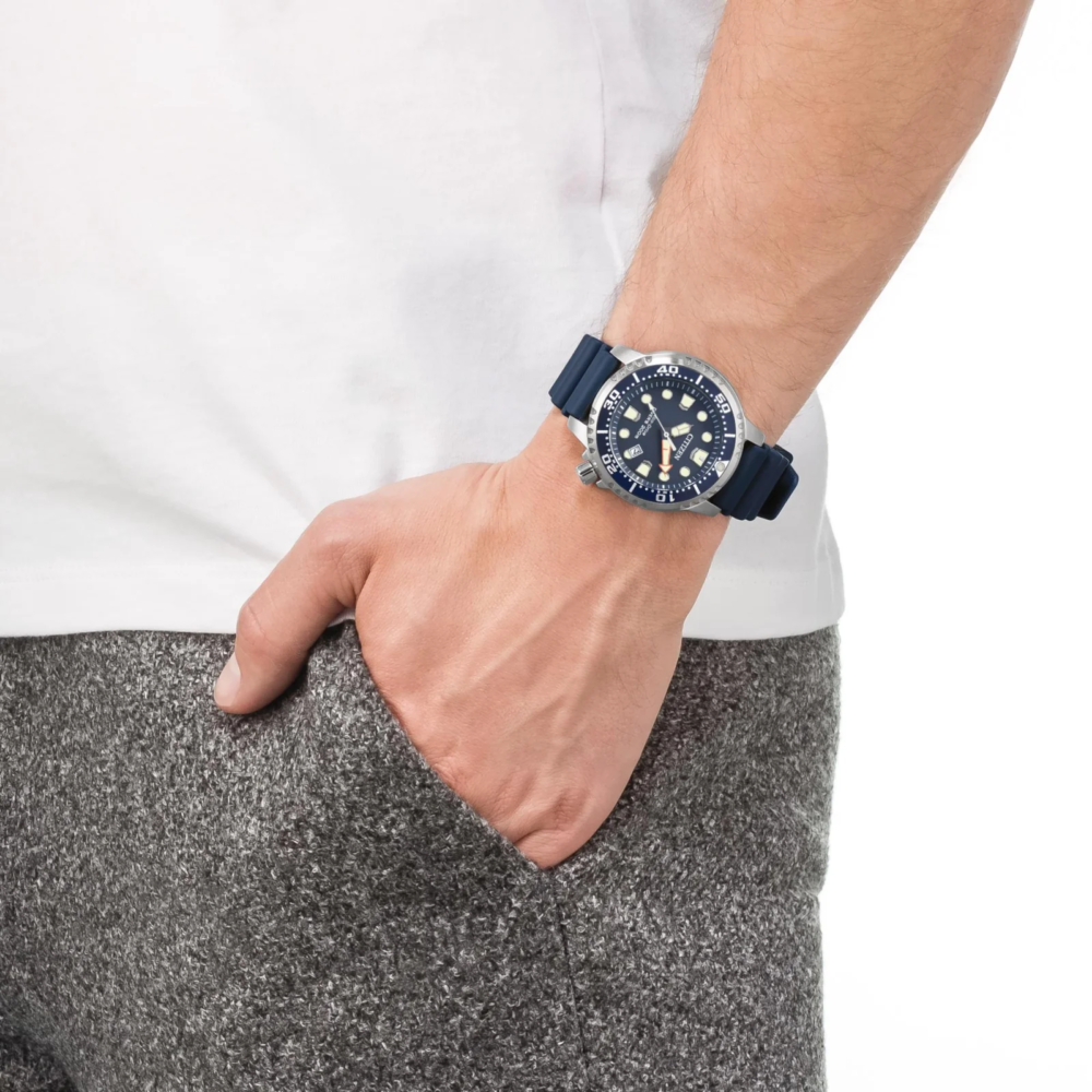Promaster herreklokke i stål med blå rem (44mm) - Bilde 2