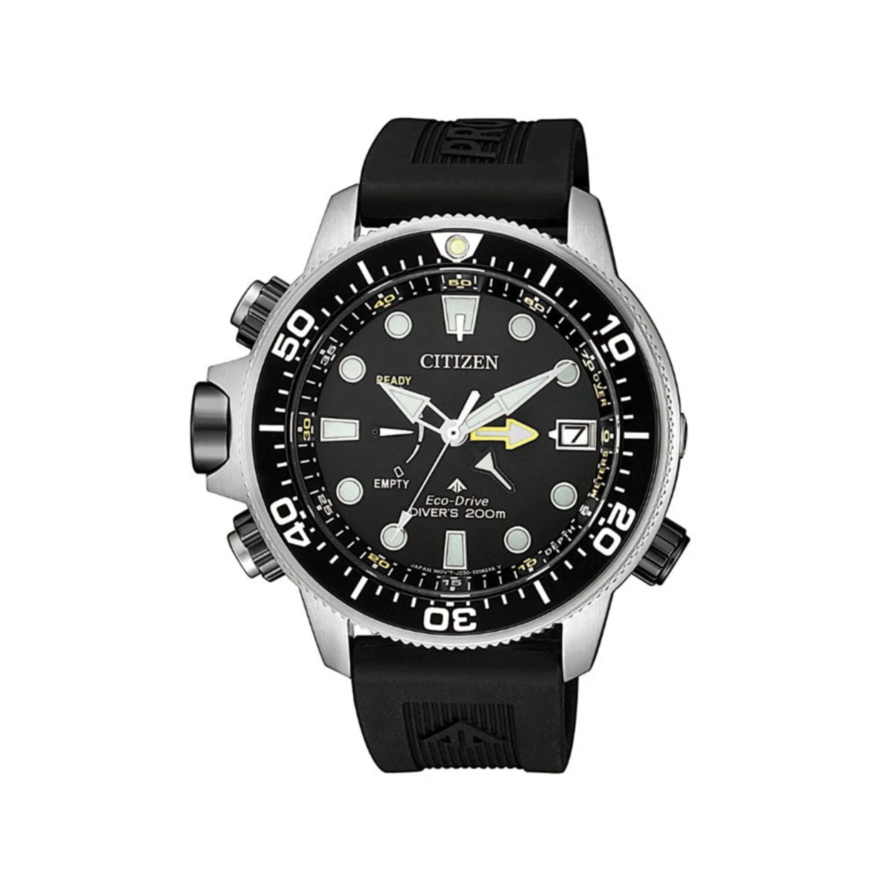 Promaster Aqua herreklokke med sort rem (46mm)