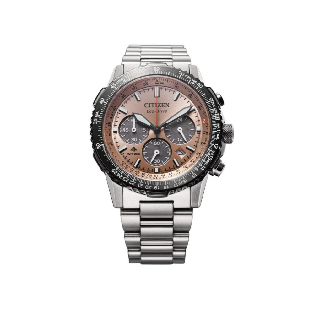 Promaster Sky Eco-Drive Chrono herreklokke i stål (40mm)