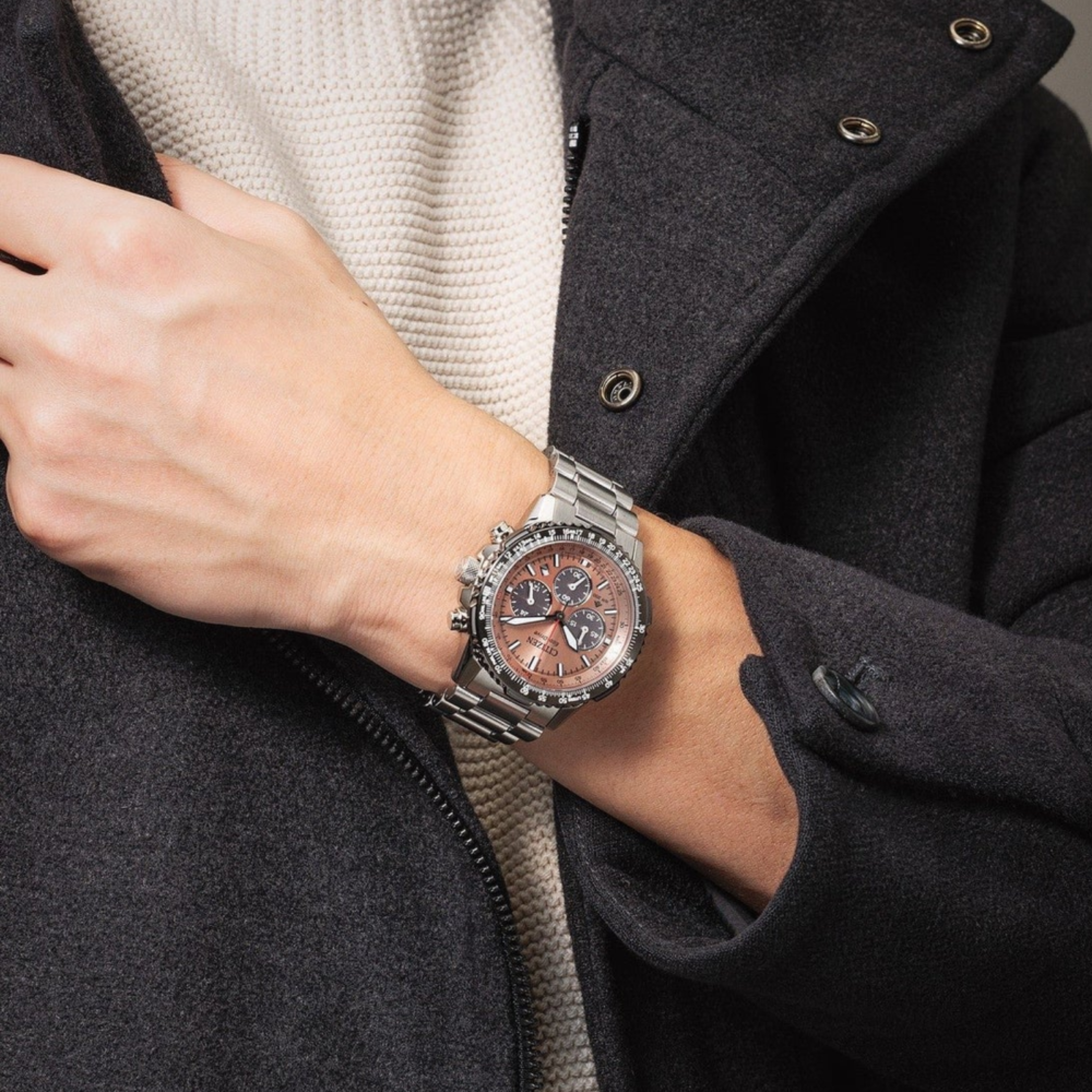 Promaster Sky Eco-Drive Chrono herreklokke i stål (40mm) - Bilde 2
