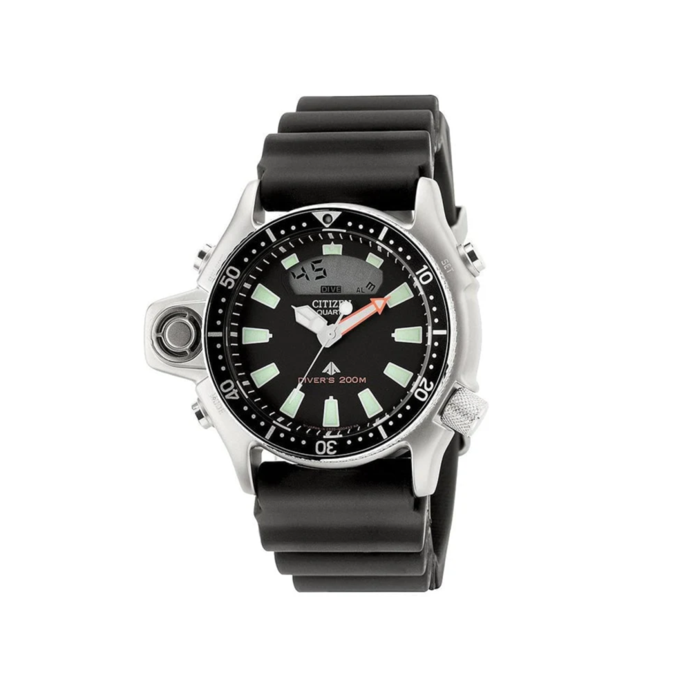 Promaster herreklokke med sort rem (44mm)
