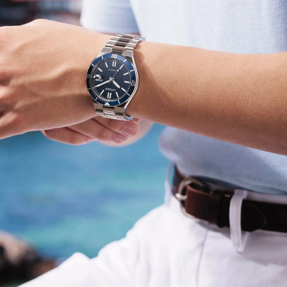 Tsuyosa Shore Automatic herreklokke i stål (40 mm) - Bilde 2