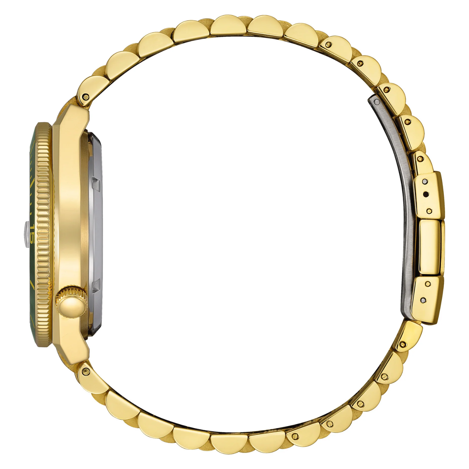 Tsuyosa Shore Automatic herreklokke i gullfarget stål (40 mm) - Bilde 4