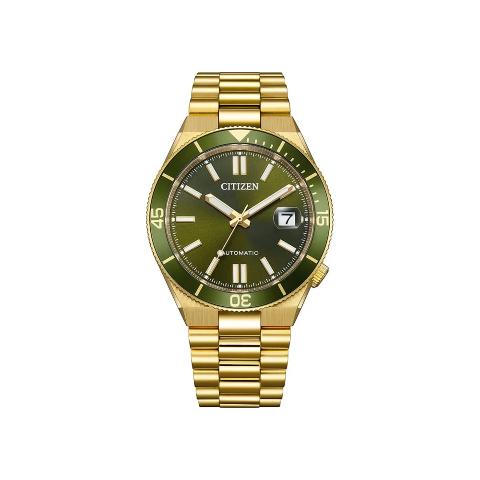 Tsuyosa Shore Automatic herreklokke i gullfarget stål (40 mm)