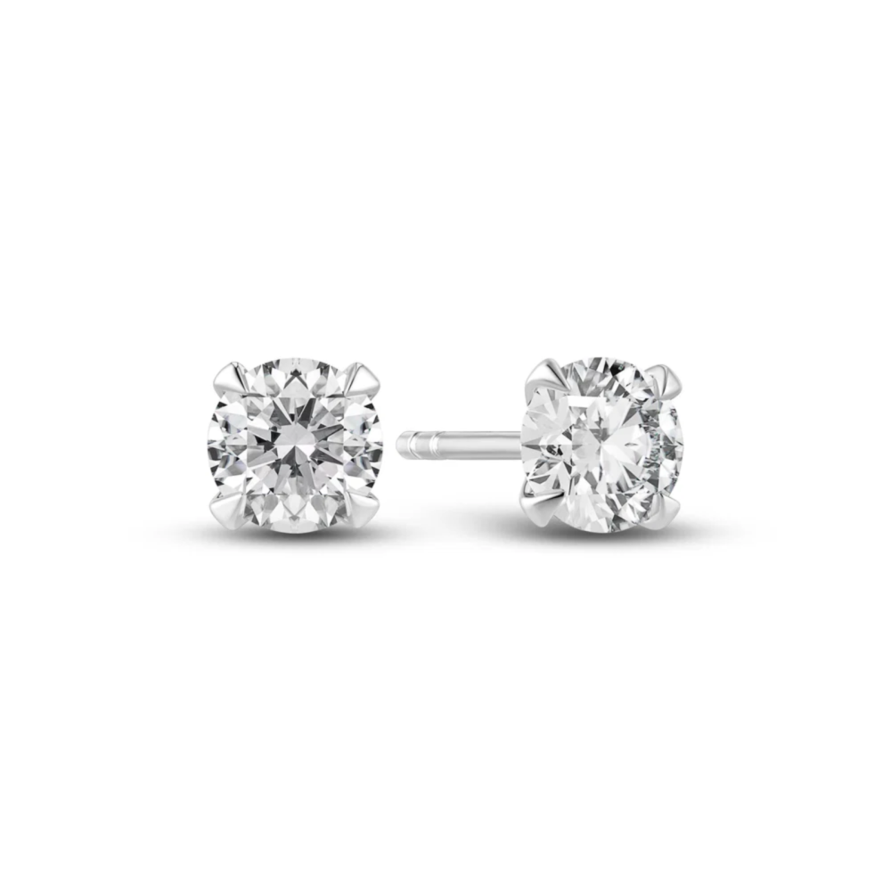 Earrings Venice Solitaire - 14k white gold 0.22ct TW G-H VS lab-grown diamonds