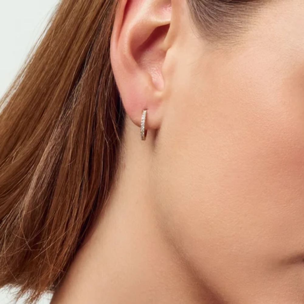 Earrings Alba – 14k yellow gold 0.24ct TW G-H VS lab-grown diamonds - Bilde 2