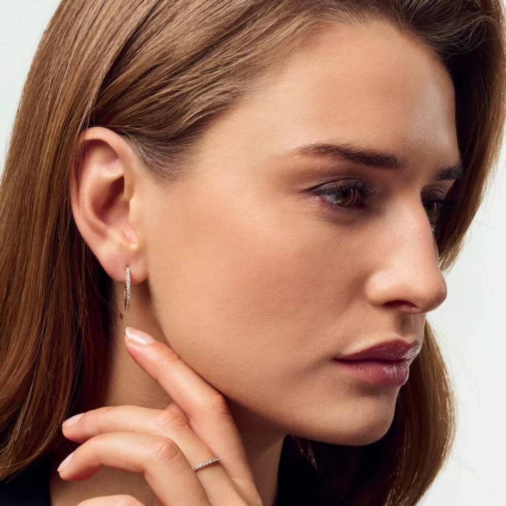 Earrings Alba – 14k white gold 0,36ct TW G-H VS lab-grown diamonds - Bilde 2