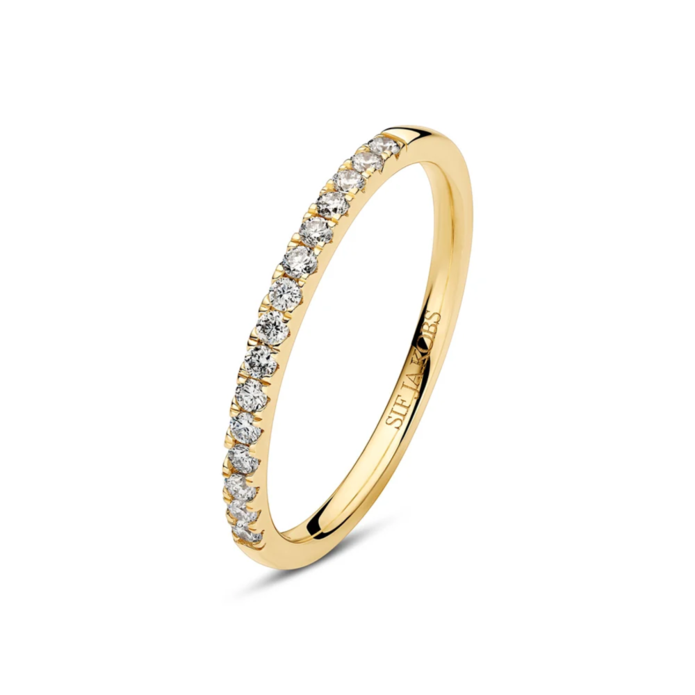Ring Alba - 14k yellow gold 0.23ct TW G-H VS lab-grown diamonds