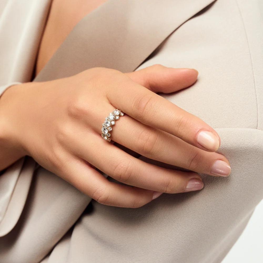 Ring fior - 14k white gold 1.22 ct TW G-H VS lab-grown diamonds - Bilde 3