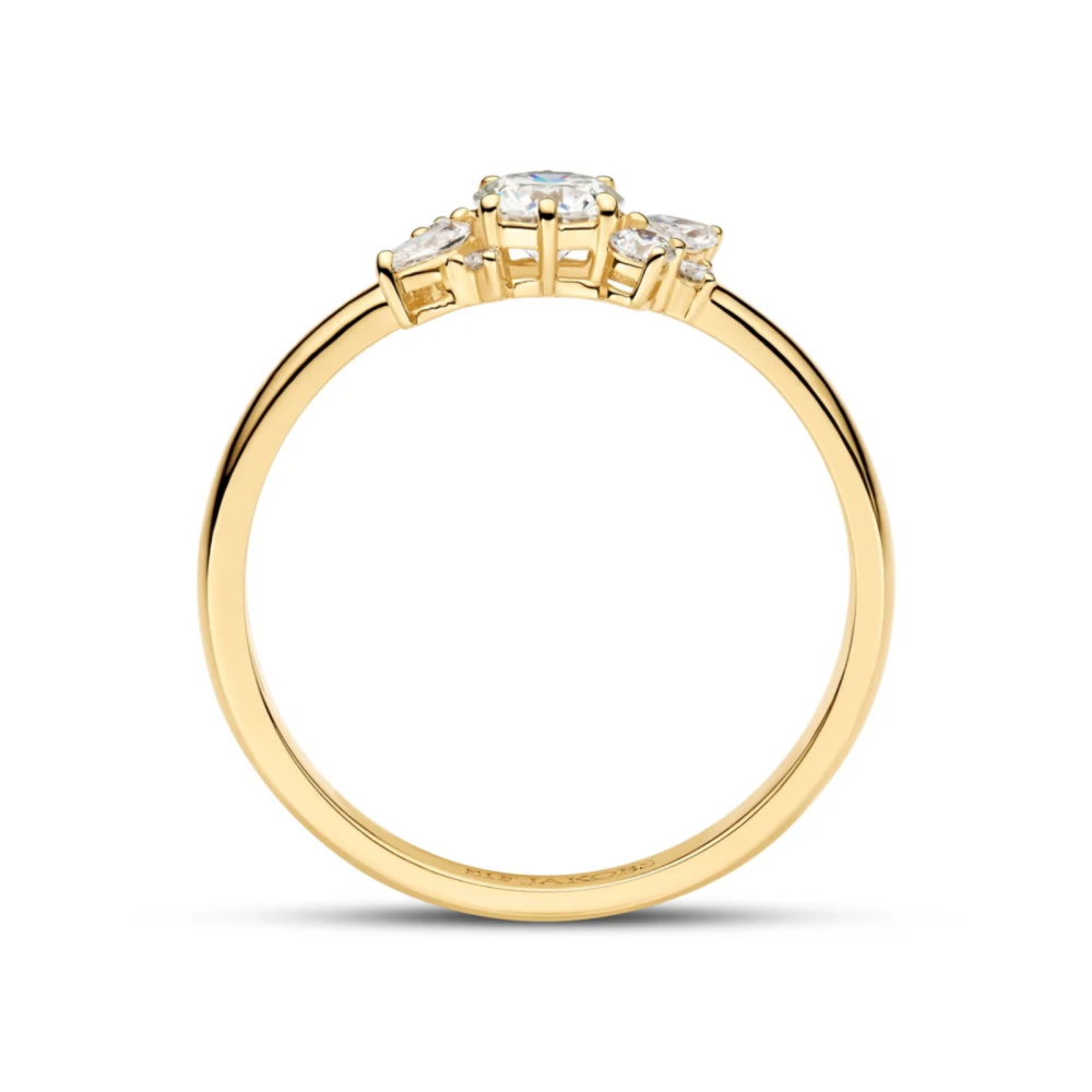 Ring Lovere - 14k yellow gold 0.58 ct TW G-H VS lab-grown diamonds - Bilde 2