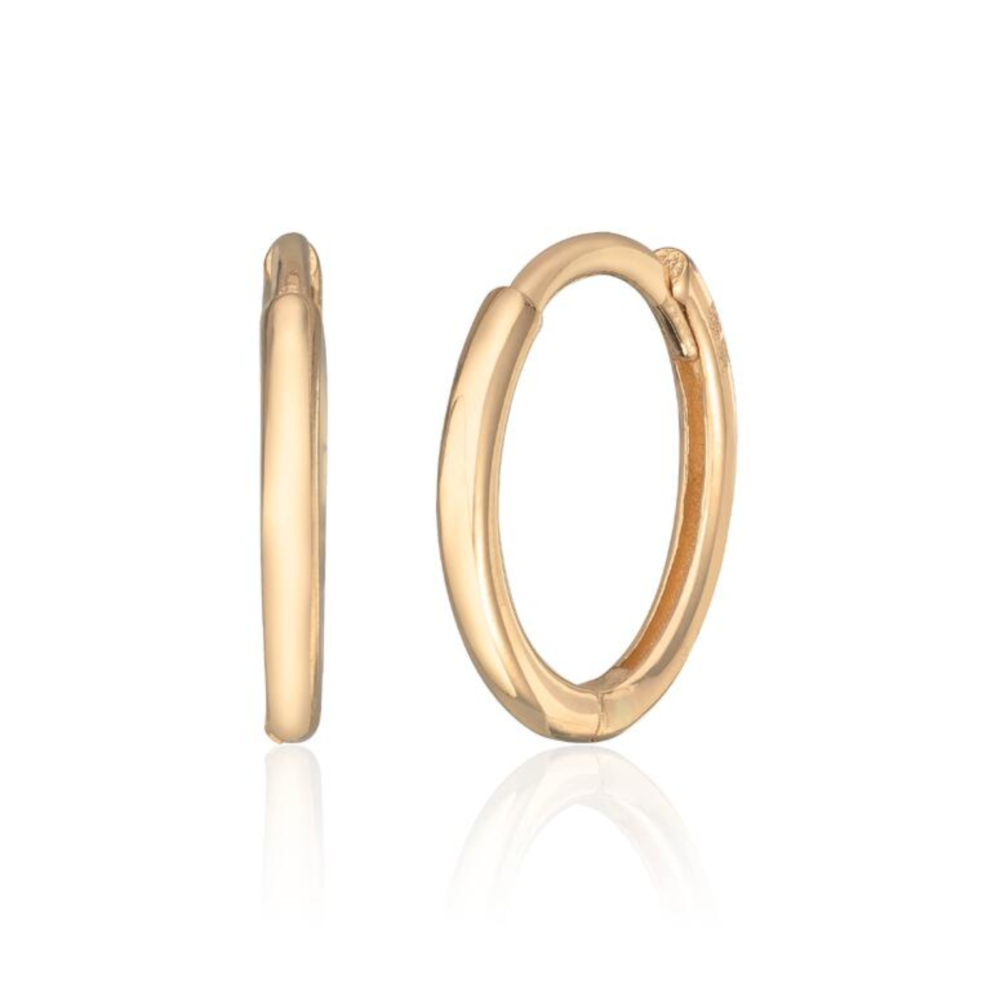 Basic Øreringer 1,3x11mm 14k