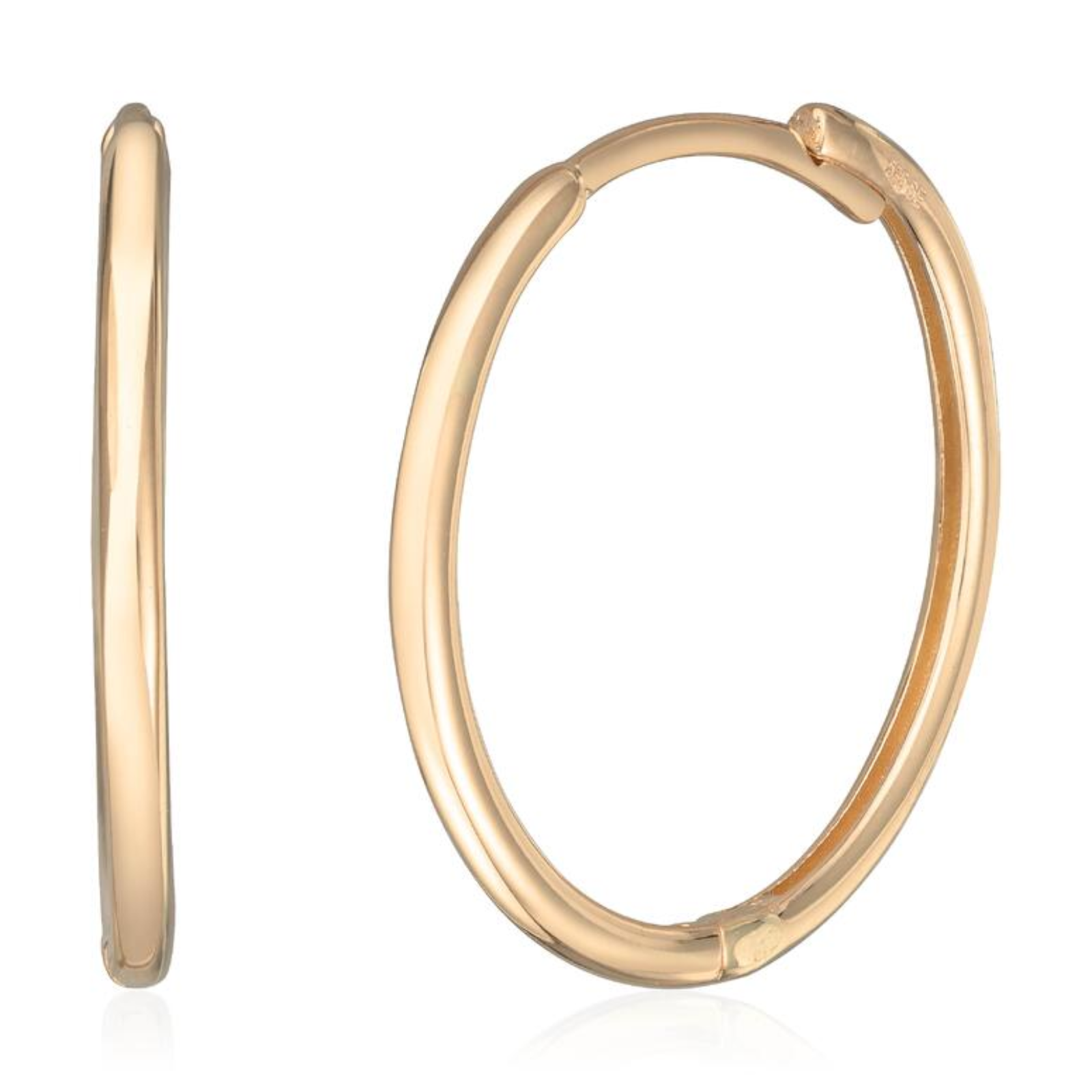 Basic Øreringer 1,3x17mm 14k