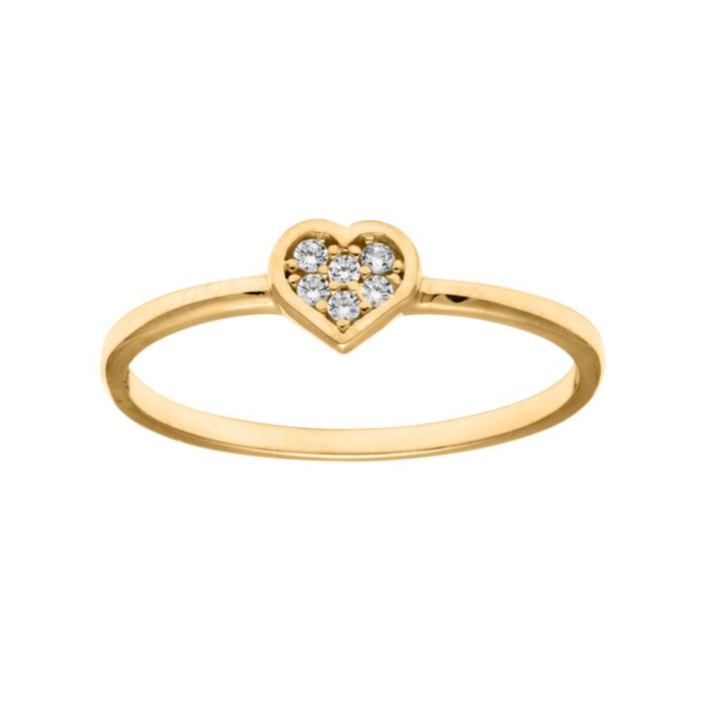 Ring hjerte Cz 585