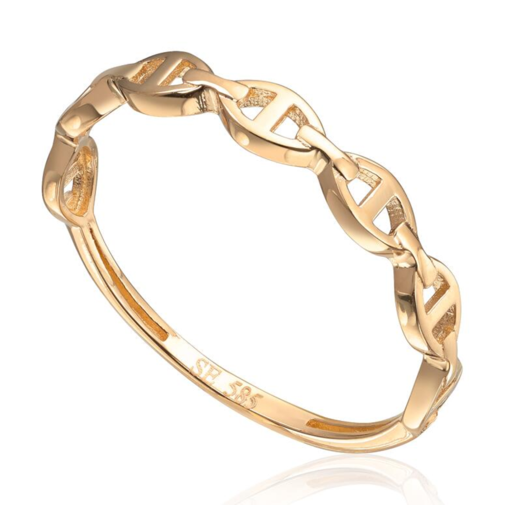 Ring i 14K gult gull