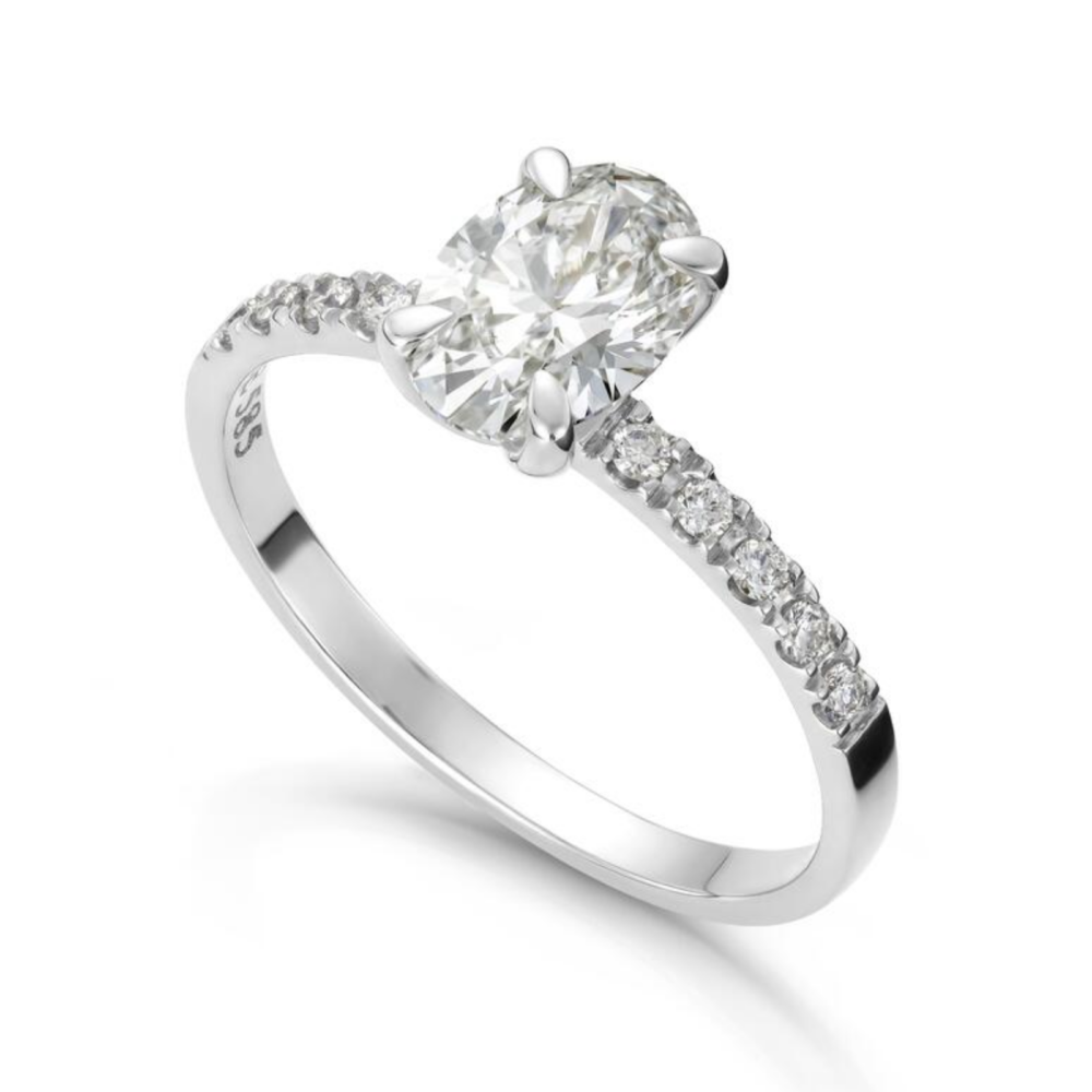 Ring Olivia Oval 1,12ct med LAB grown diamant