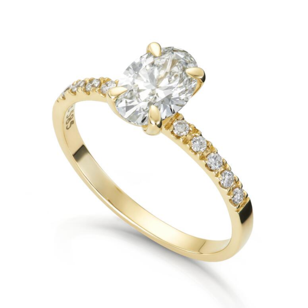 Ring Olivia Oval 1,12ct med LAB grown diamant
