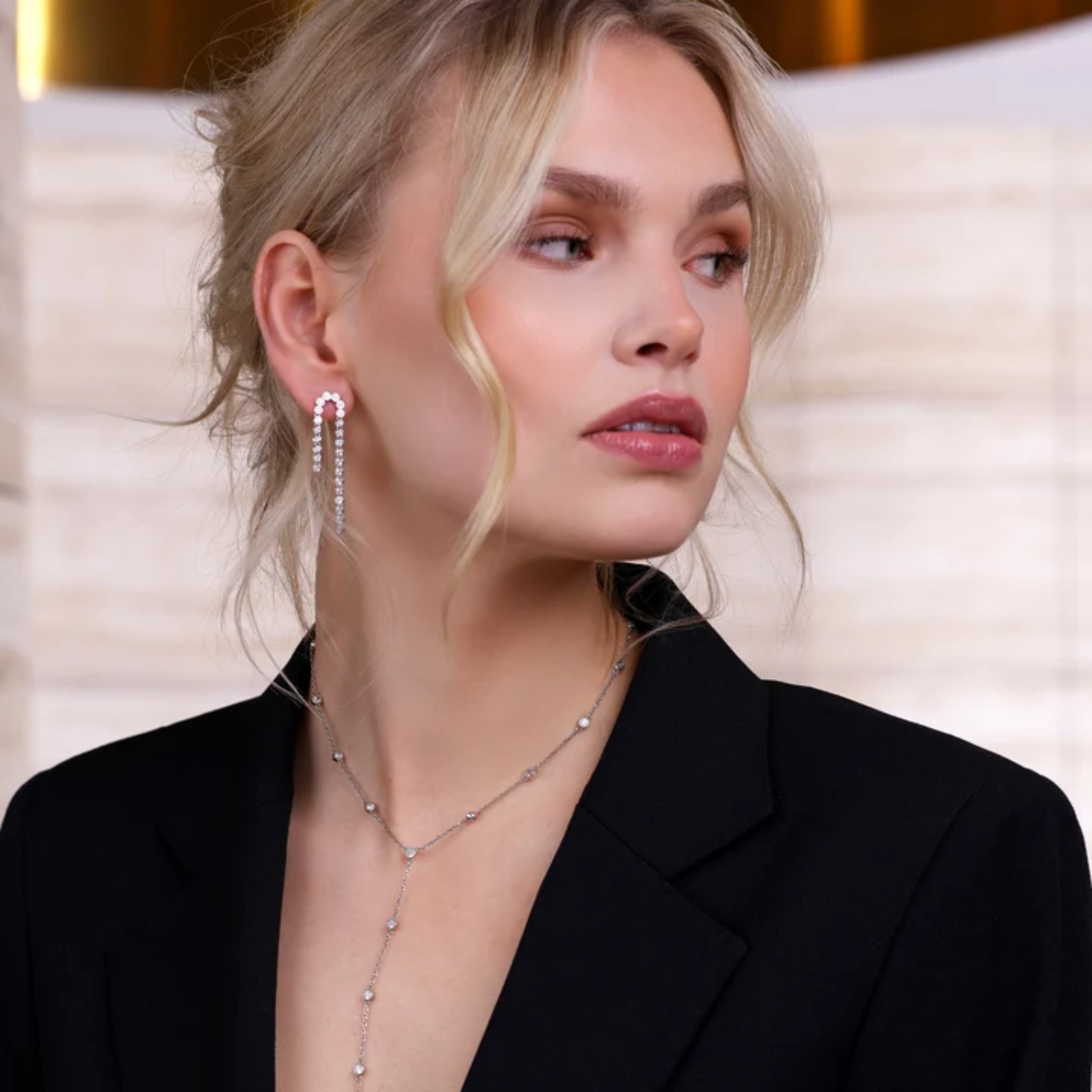 Sofie Double Drop øredobber - Bilde 2
