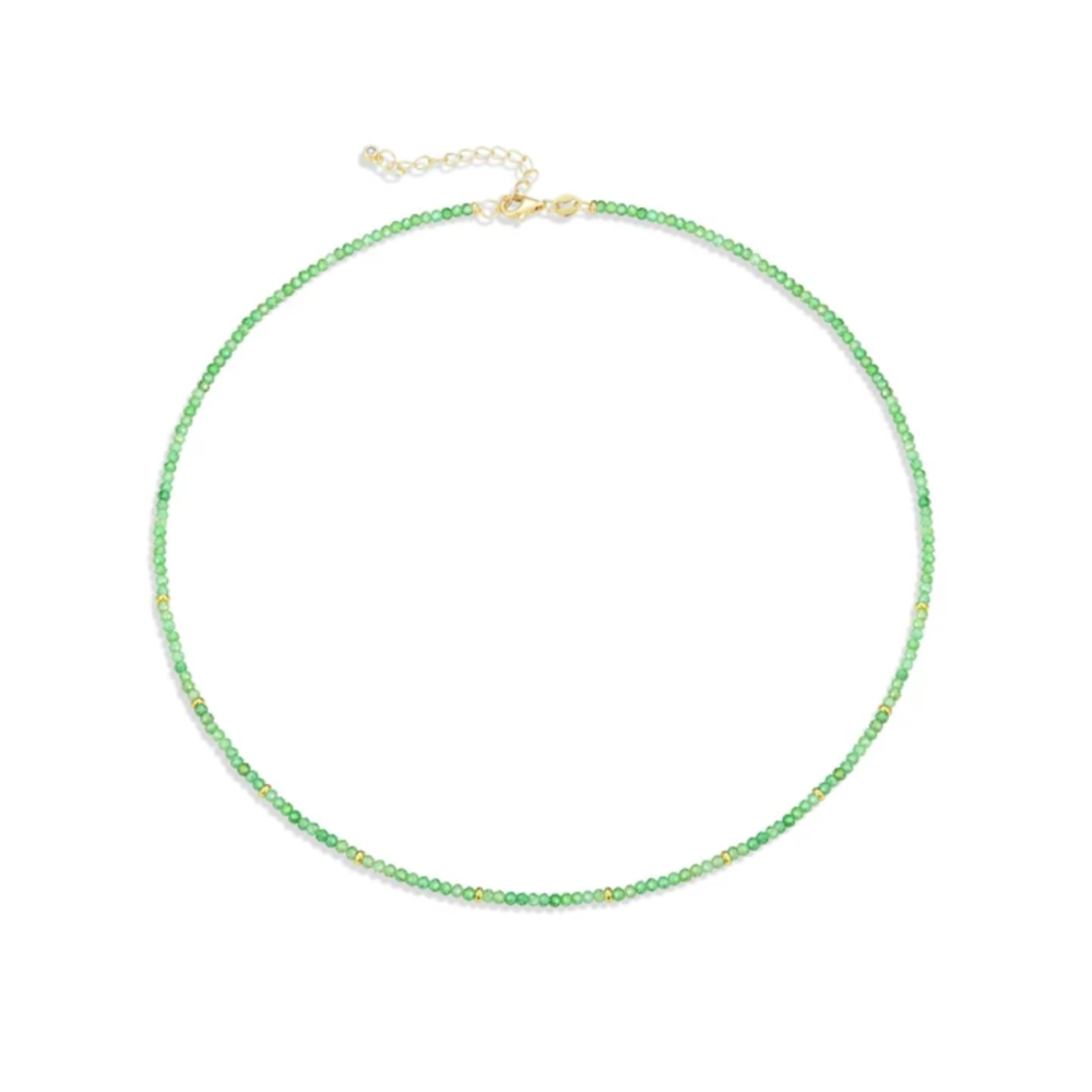 Amara Halskjede - Green Saphire