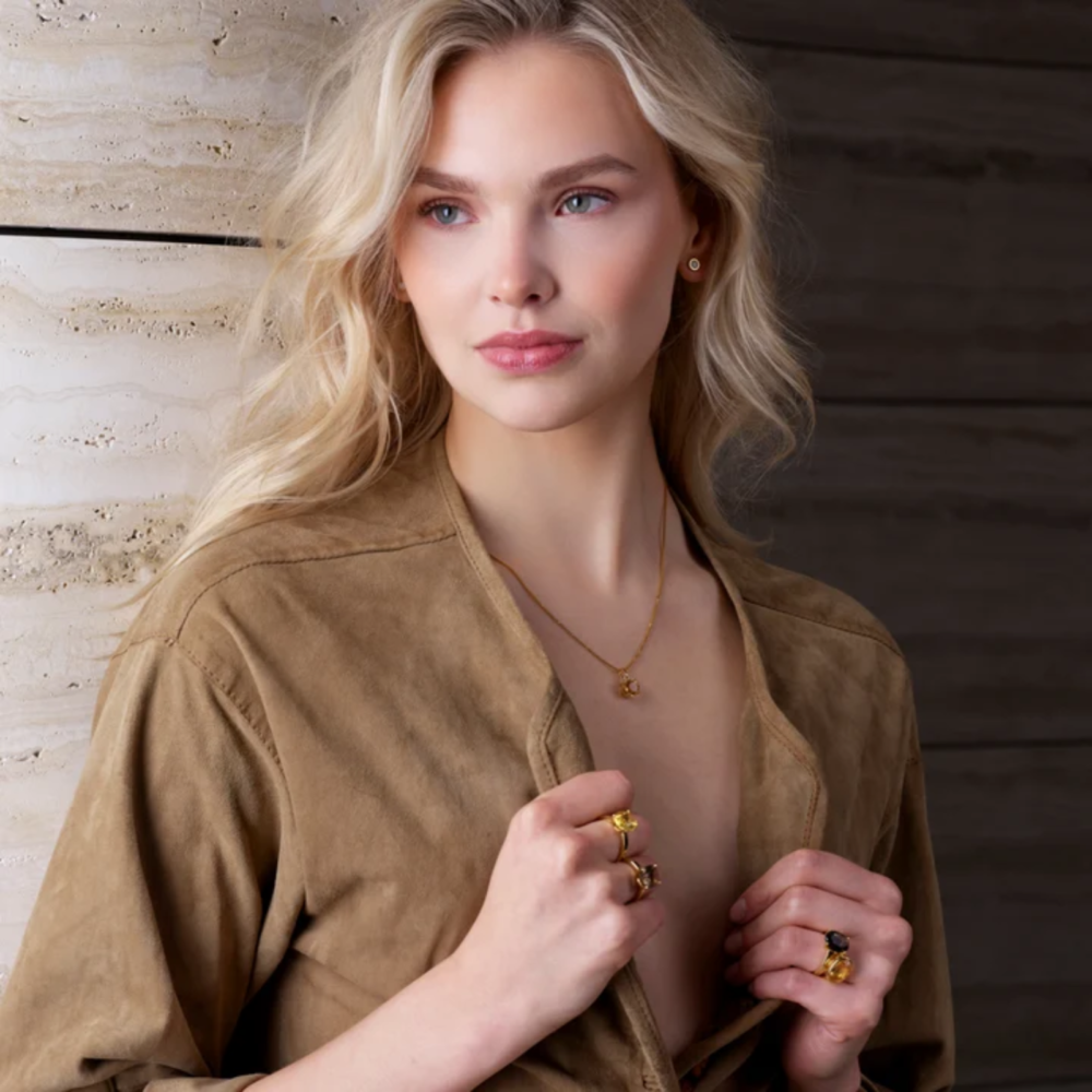 Selene Prong anheng - Citrine - Bilde 2
